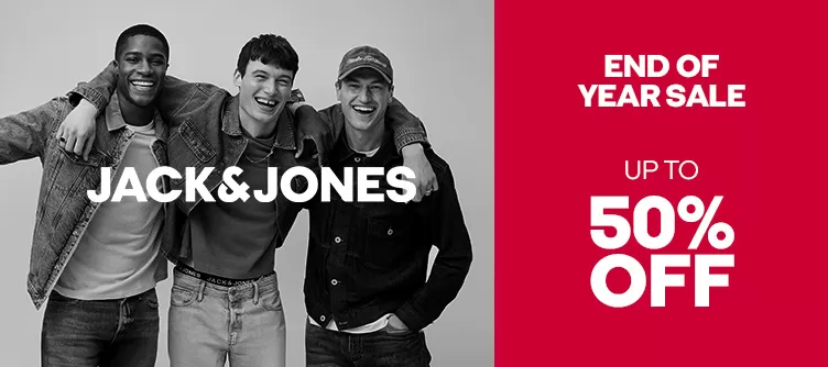 JACK & JONES End of Year Sale UPTO 50% Off